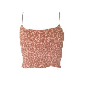 coquette floral milkmaid crop top